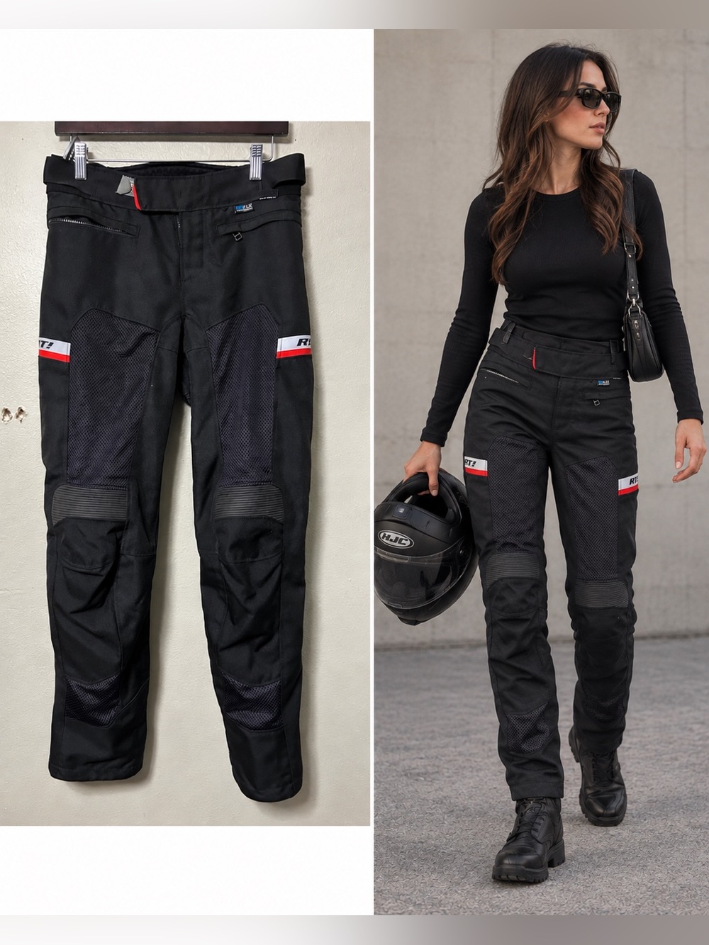 REV'IT  Tornado 2 Women’s Motorcycle Riding Pants Black Size 34